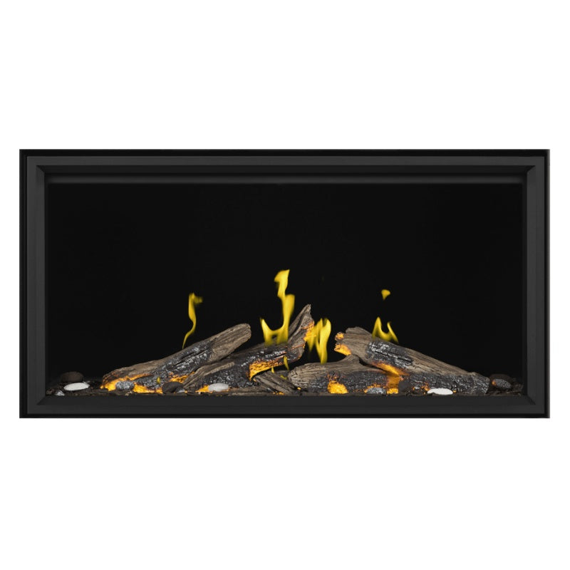 Napoleon Tall Vector with Luminous Logs 50" Direct Vent Linear Gas Fireplace