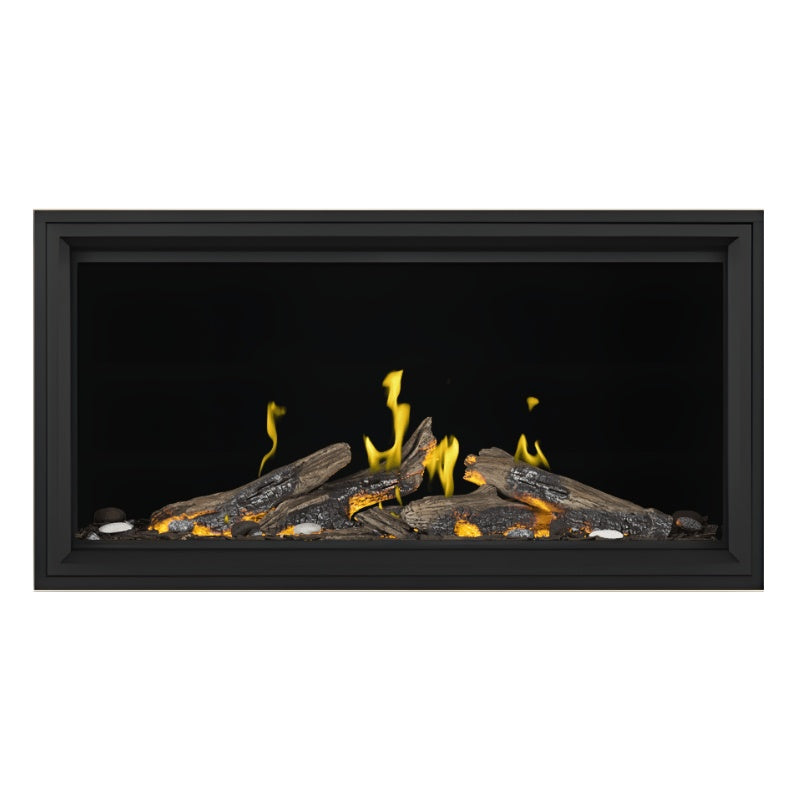 Napoleon Tall Vector with Luminous Logs 50" Direct Vent Linear Gas Fireplace