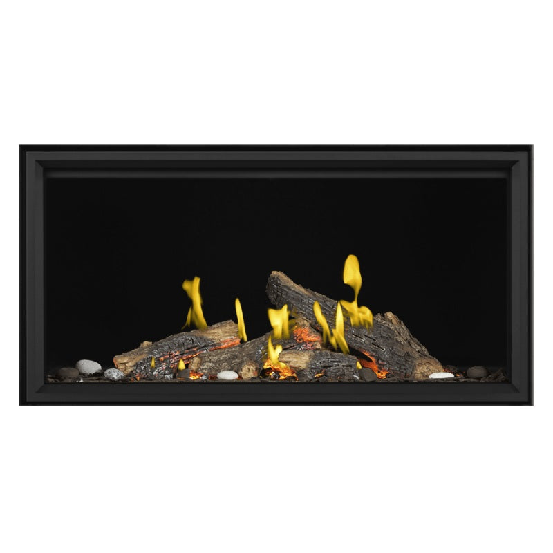 Napoleon Tall Vector with Luminous Logs 50" Direct Vent Linear Gas Fireplace