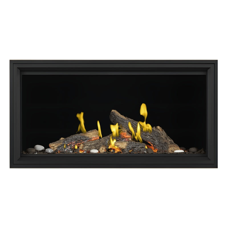 Napoleon Tall Vector with Luminous Logs 50" Direct Vent Linear Gas Fireplace