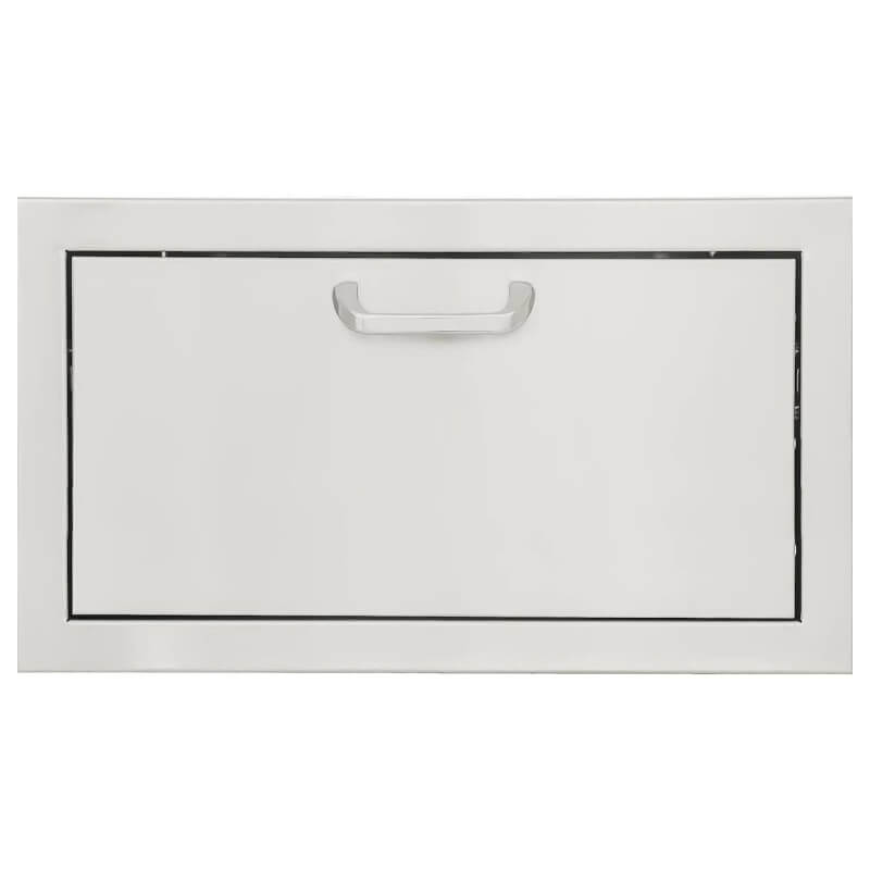 BBQ Generals Elite Series 30 X 15-Inch Stainless Steel Single Access Drawer - Traditional