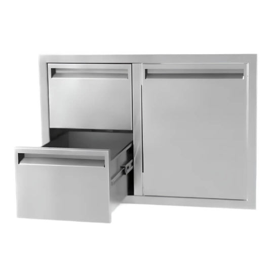 BBQ Generals Elite Series 32-Inch Access Door & Double Drawer Combo