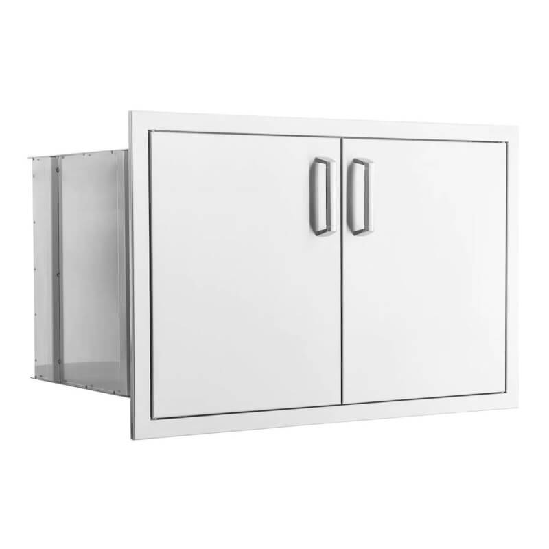 BBQ Generals Elite Series 32-Inch Stainless Steel Sealed Dry Storage Pantry With Shelf