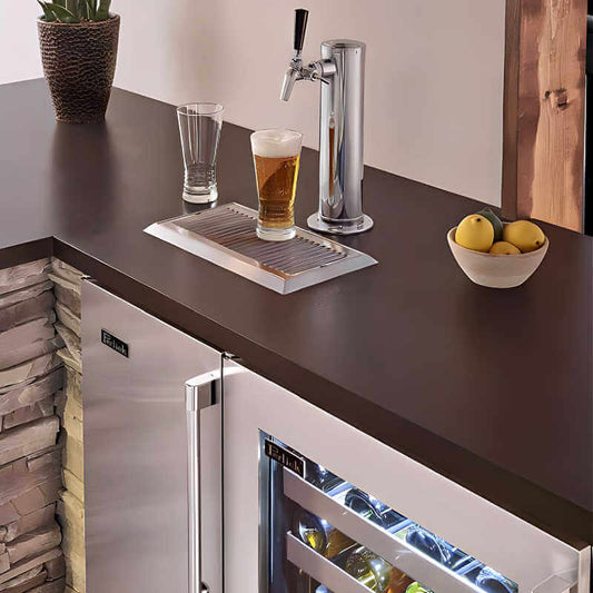 Perlick 15-Inch Signature Series Stainless Steel Outdoor Beverage Dispenser - HP15TO-4-1