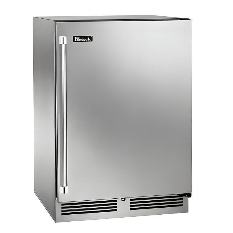 Perlick 24-Inch 5.2 Cu. Ft. Signature Series Stainless Steel Outdoor Freezer with Lock - HP24FO-4-1