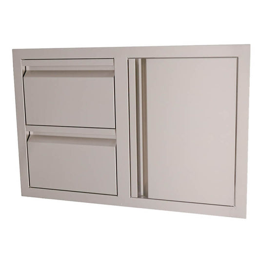RCS 33-Inch Double Drawers With Single Door Combo - VDC1SC