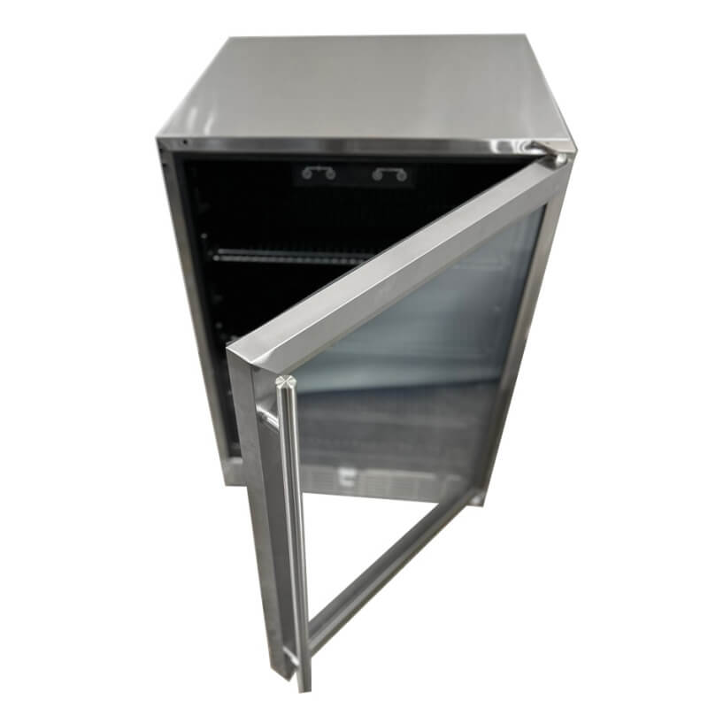 RCS 24" 5.01 Cu. Ft. Stainless Outdoor Refrigerator with Glass Door