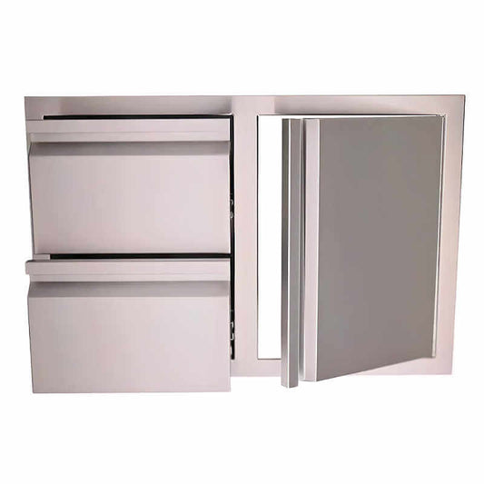 RCS Valiant 33 Inch Stainless Steel Access Door & Double Drawer Combo - VDC1