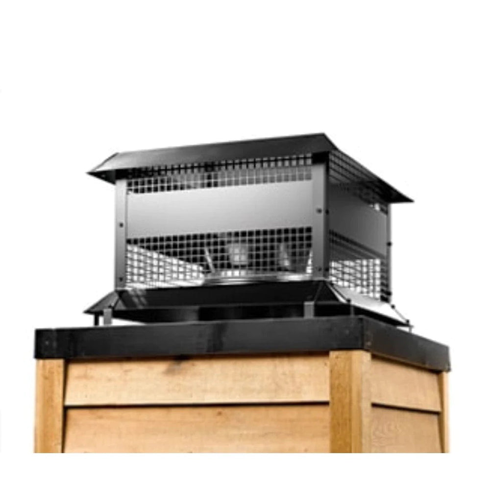 Majestic Black Square Termination Cap - ST1175