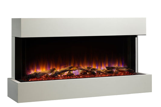 SimpliFire Scion Trinity 50" Electric Fireplace Wall Mount Mantel Package