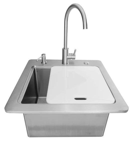 Coyote 21" Sink & Faucet, Drain, Soap Dispenser - C3SINKF21