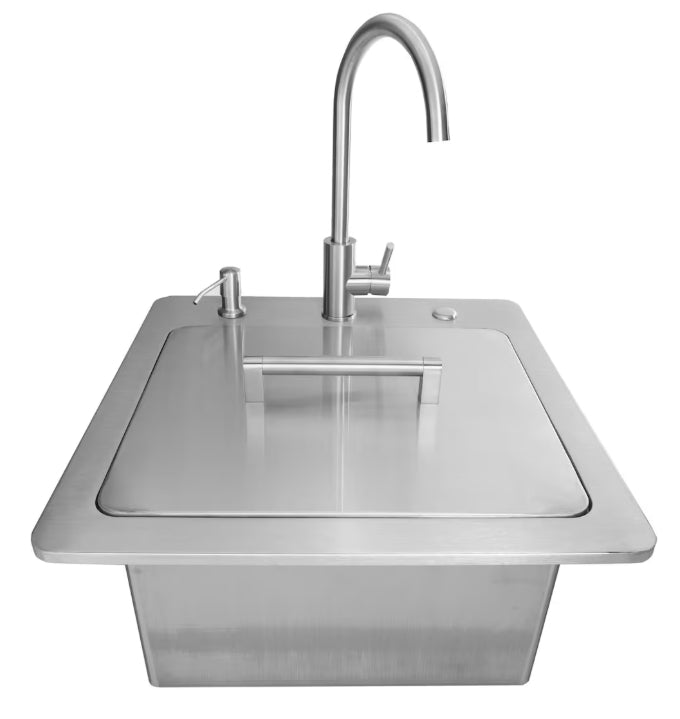 Coyote 21" Sink & Faucet, Drain, Soap Dispenser - C3SINKF21