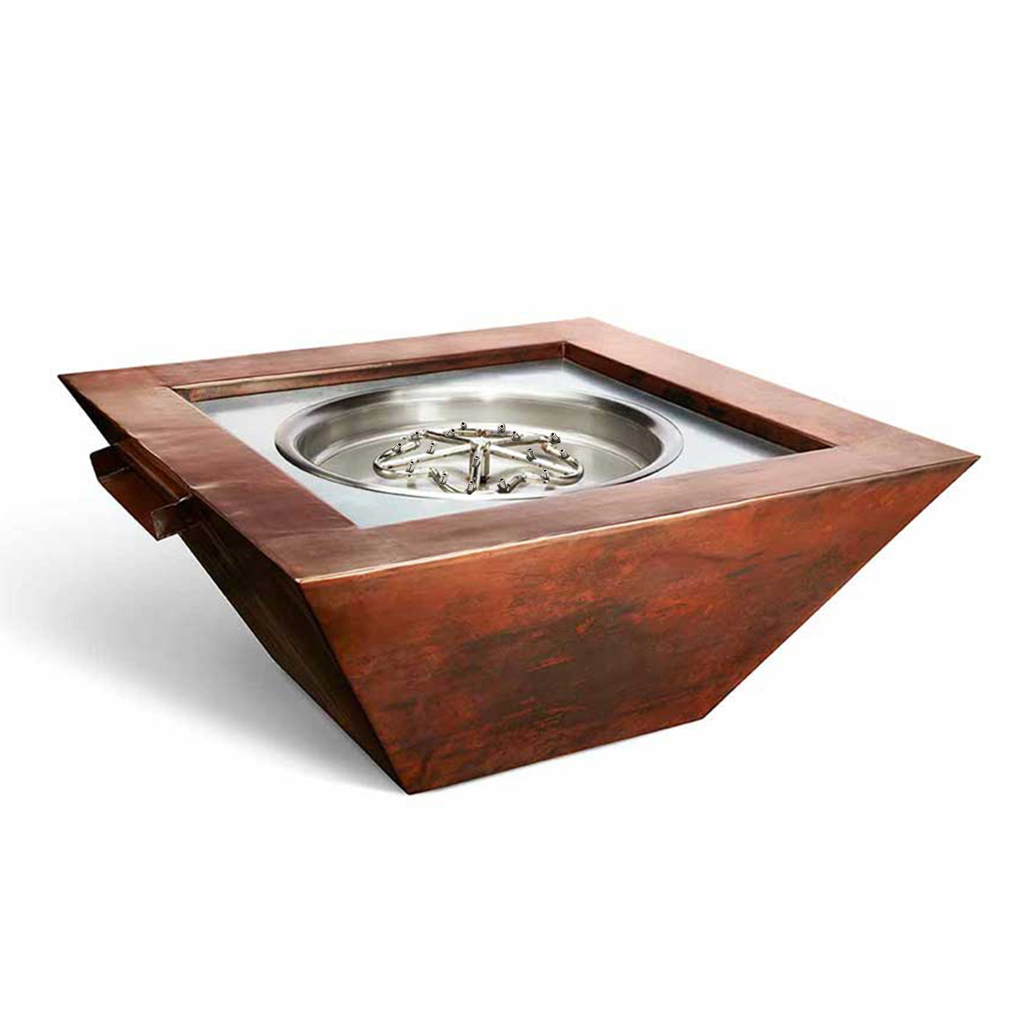 Sierra Smooth Copper Torpedo Fire Bowl 36" by HPC Fire