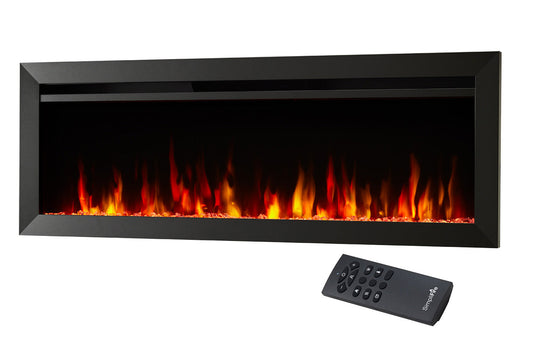 SimpliFire Allusion Slim 40'' Wall Mount / Recessed Electric Fireplace