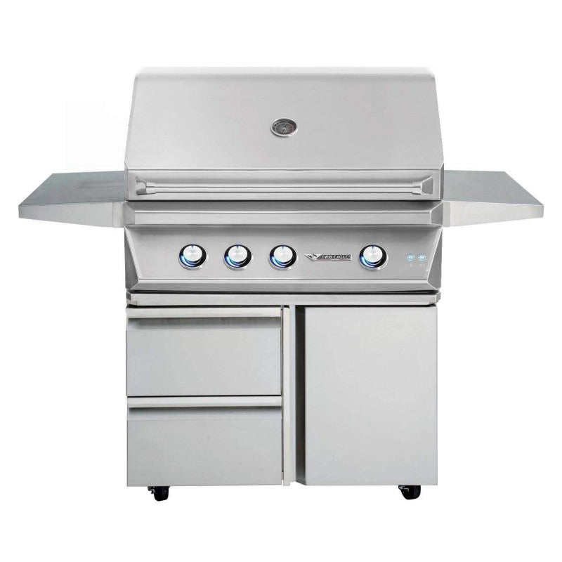 Twin Eagles 36-Inch Freestanding Gas Grill with Drawers and Door