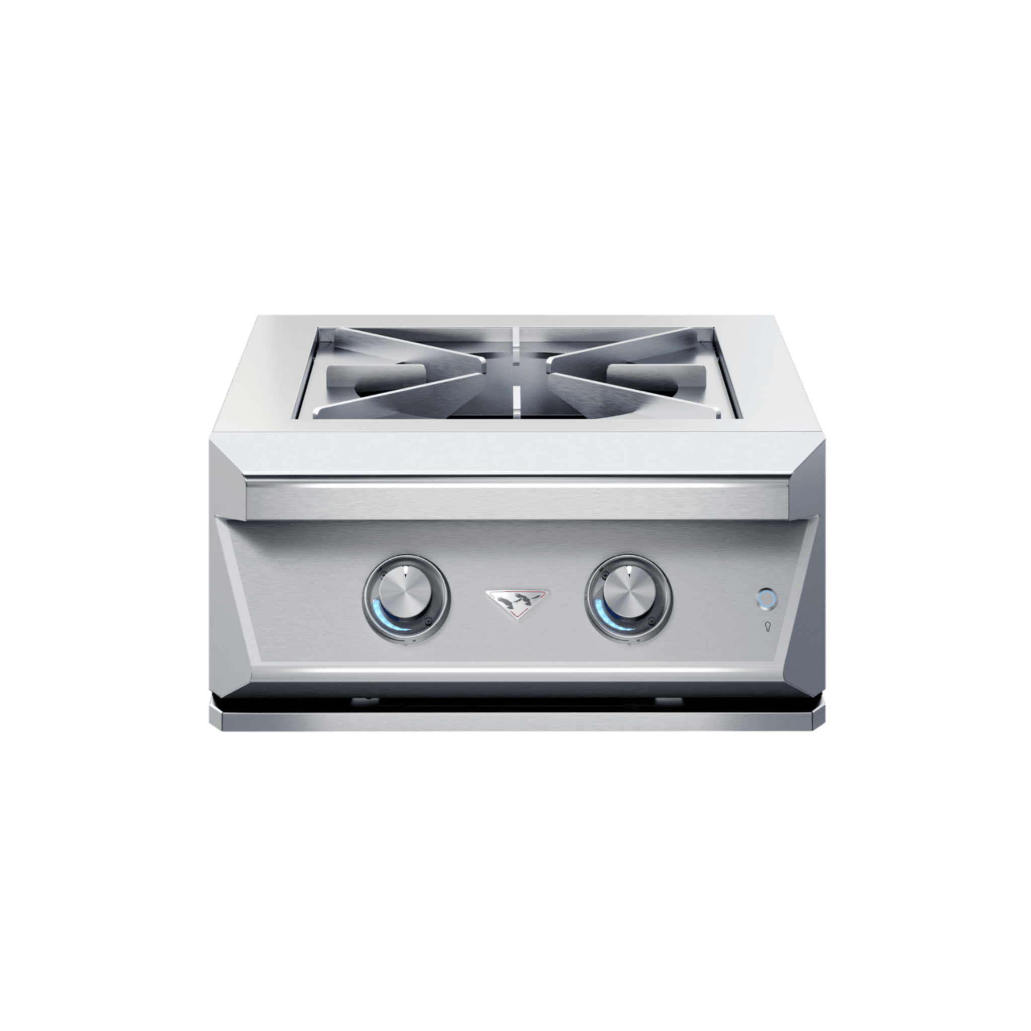 Twin Eagles TEPB24HG-CN Built-In Natural Gas Power Burner w/ Reversible Heavy Duty Grate & Stainless Steel Lid - White Background