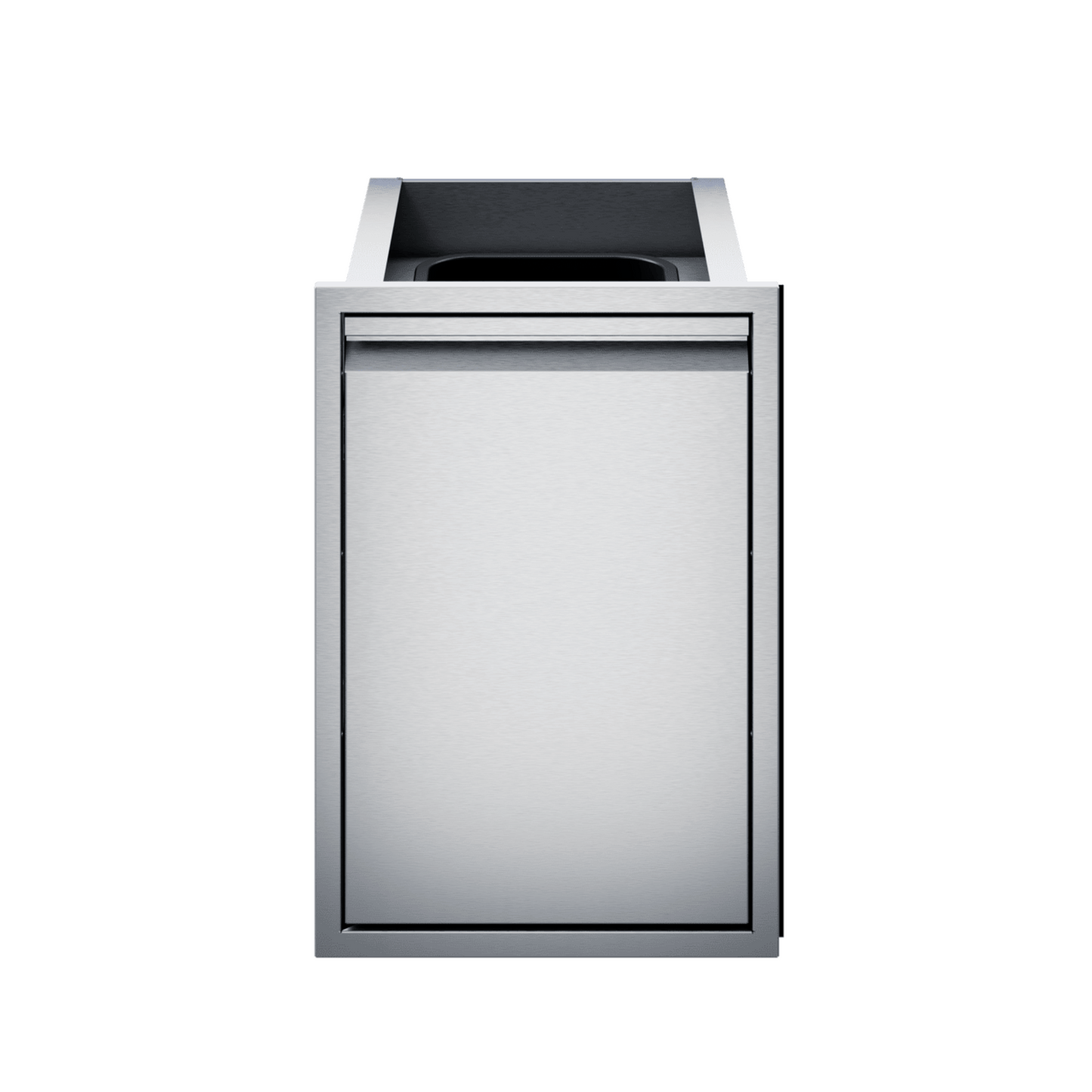 Twin Eagles 18-Inch Roll-Out Stainless Steel Double Trash Drawer / Recycling Bin