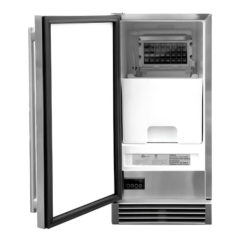 TrueFlame 15-Inch 50 Lbs Capacity Outdoor Rated Ice Maker - AMD-IM-15N