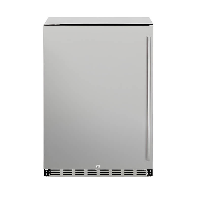 TrueFlame 24 Inch 5.3 Cu. Ft. Deluxe Outdoor Refrigerator - AMD-RFR-24S-A