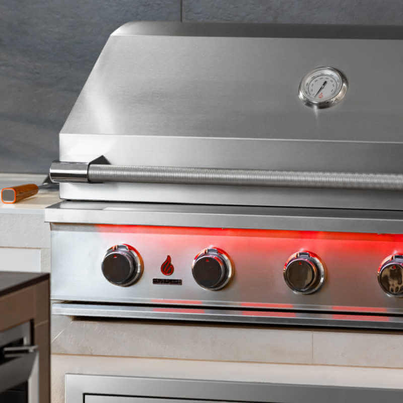 TrueFlame 40 Inch 5 Burner Built-In Gas Grill