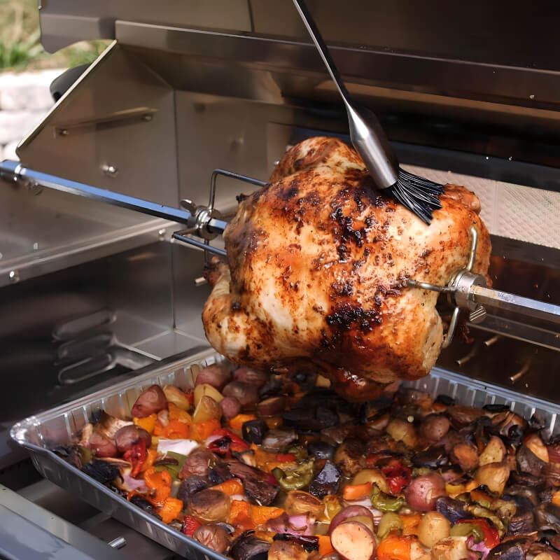 TrueFlame Stainless Steel Rotisserie Kit For 32-Inch Grill - TFRK-32
