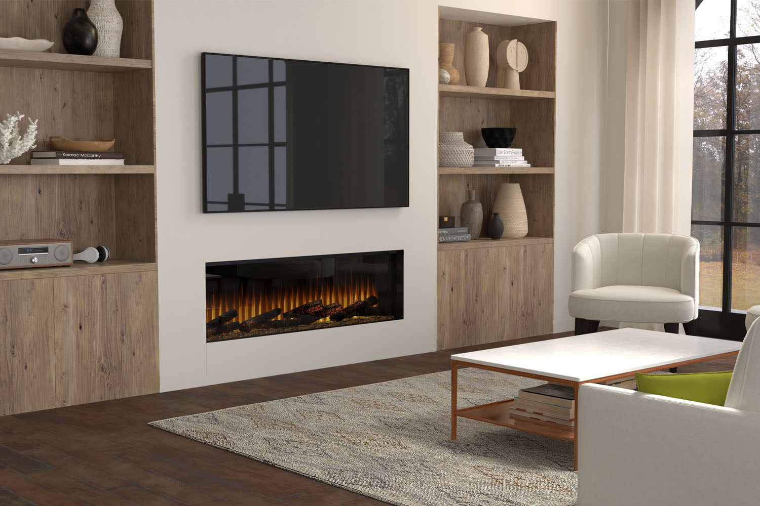 Dimplex Ignite Ultra 60-Inch Smart Linear Multi-Side View Built-In Electric Fireplace