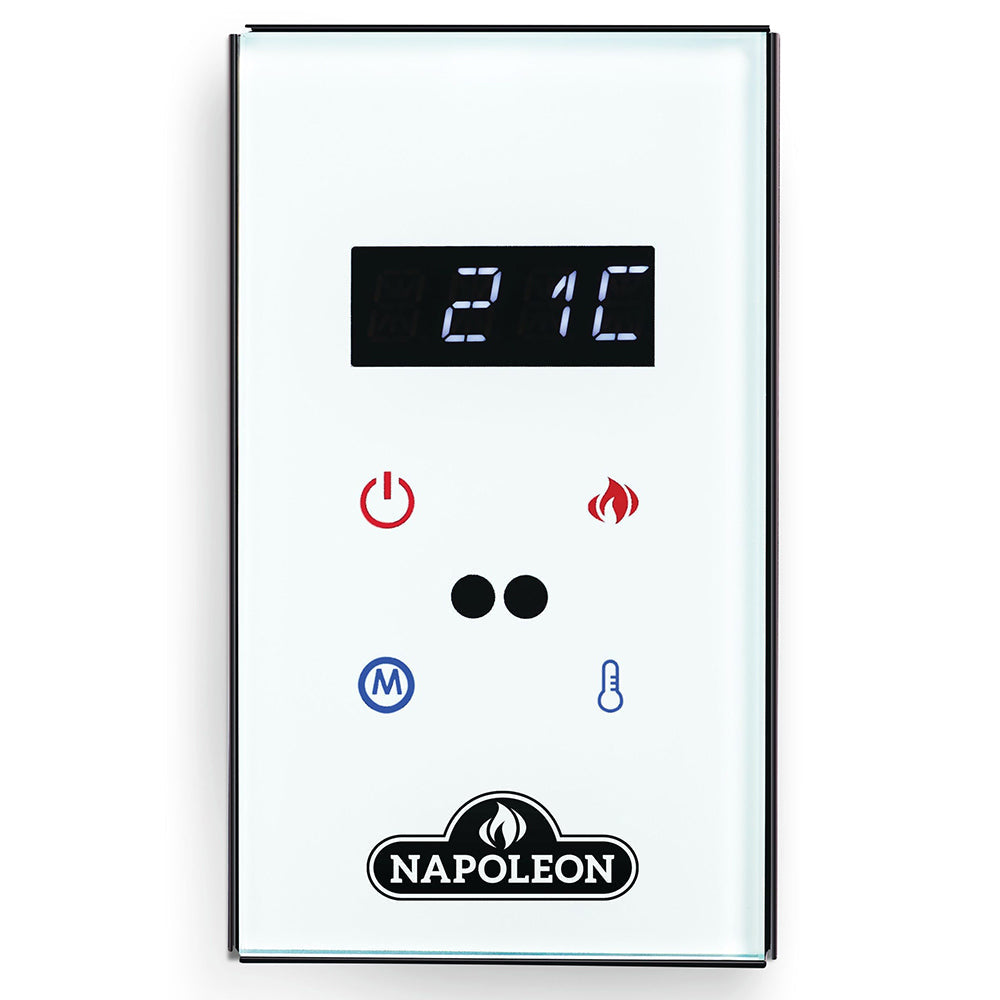 Napoleon Wallmount Controller for Built-In Electric Fireplaces, Optional Black or White Cover