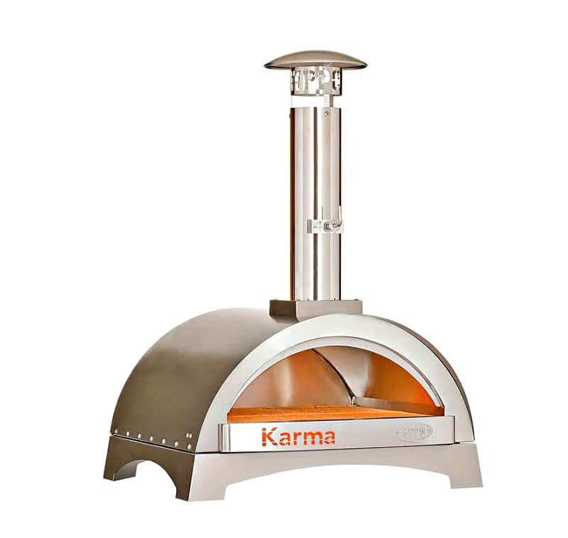 WPPO Karma 25 Inch Stainless Steel Wood-Fired Pizza Oven - WKK-01S-304