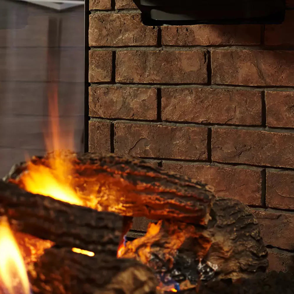 Majestic Fortress 36-Inch Indoor/Outdoor See Thru Vent Free Gas Fireplace