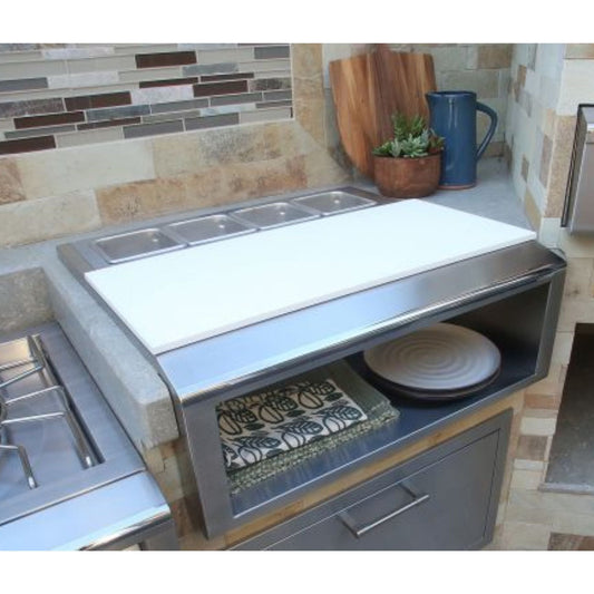 Alfresco 30-Inch Pizza Prep & Garnish Rail