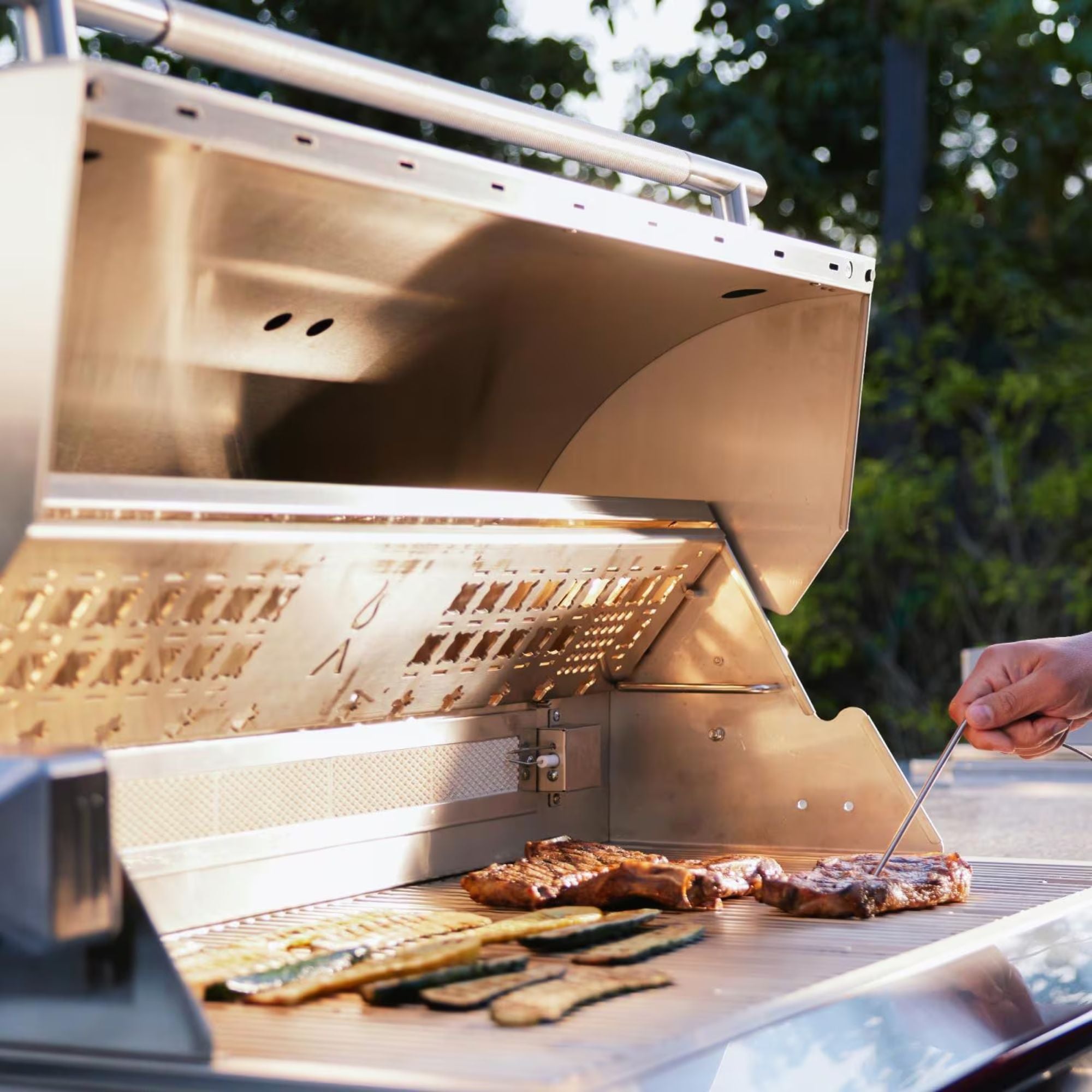 Blaze LTE PRO 40-Inch 5-Burner Freestanding Gas Grill w/ Digital Temperature Screen & Rear Infrared Burner