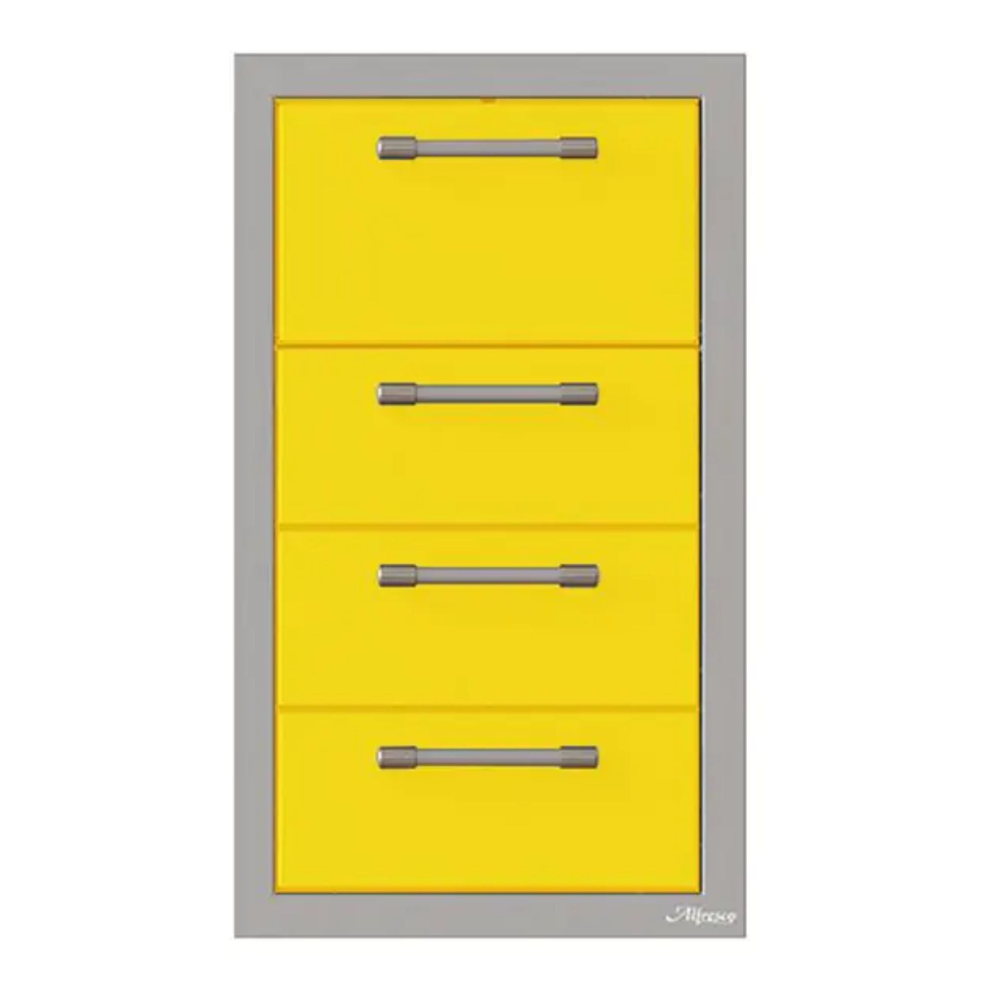 Alfresco 17-Inch Stainless Steel Triple Drawer & Paper Towel Holder Combo