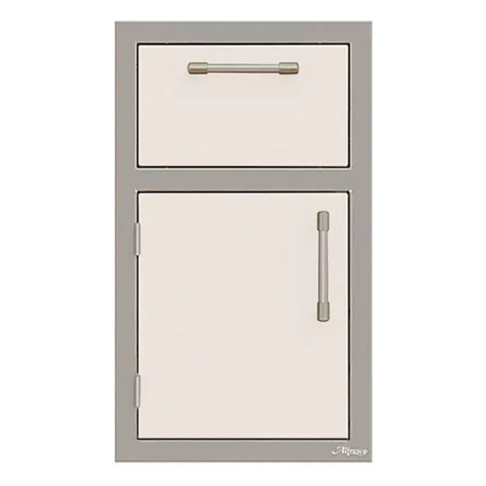 Alfresco 17-Inch Stainless Steel Left-Hinged Soft-Close Door & Drawer Combo