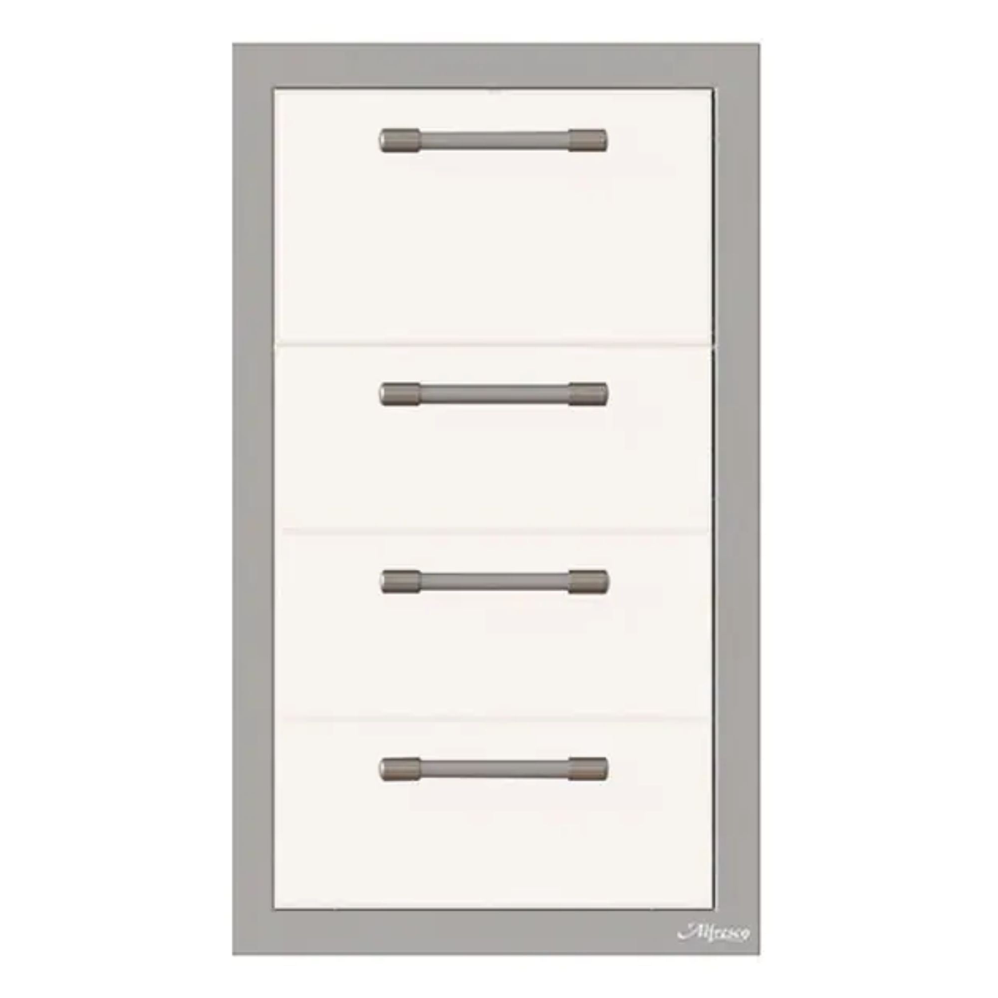 Alfresco 17-Inch Stainless Steel Triple Drawer & Paper Towel Holder Combo