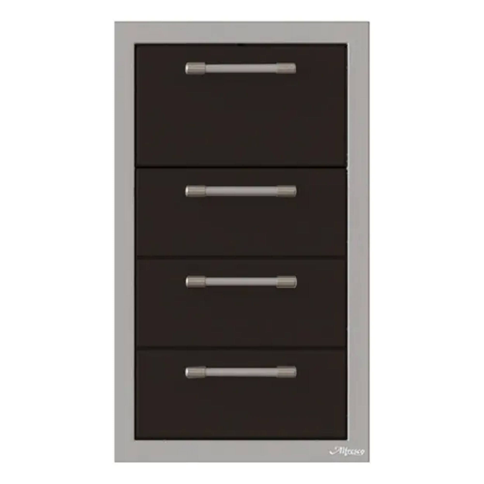 Alfresco 17-Inch Stainless Steel Triple Drawer & Paper Towel Holder Combo