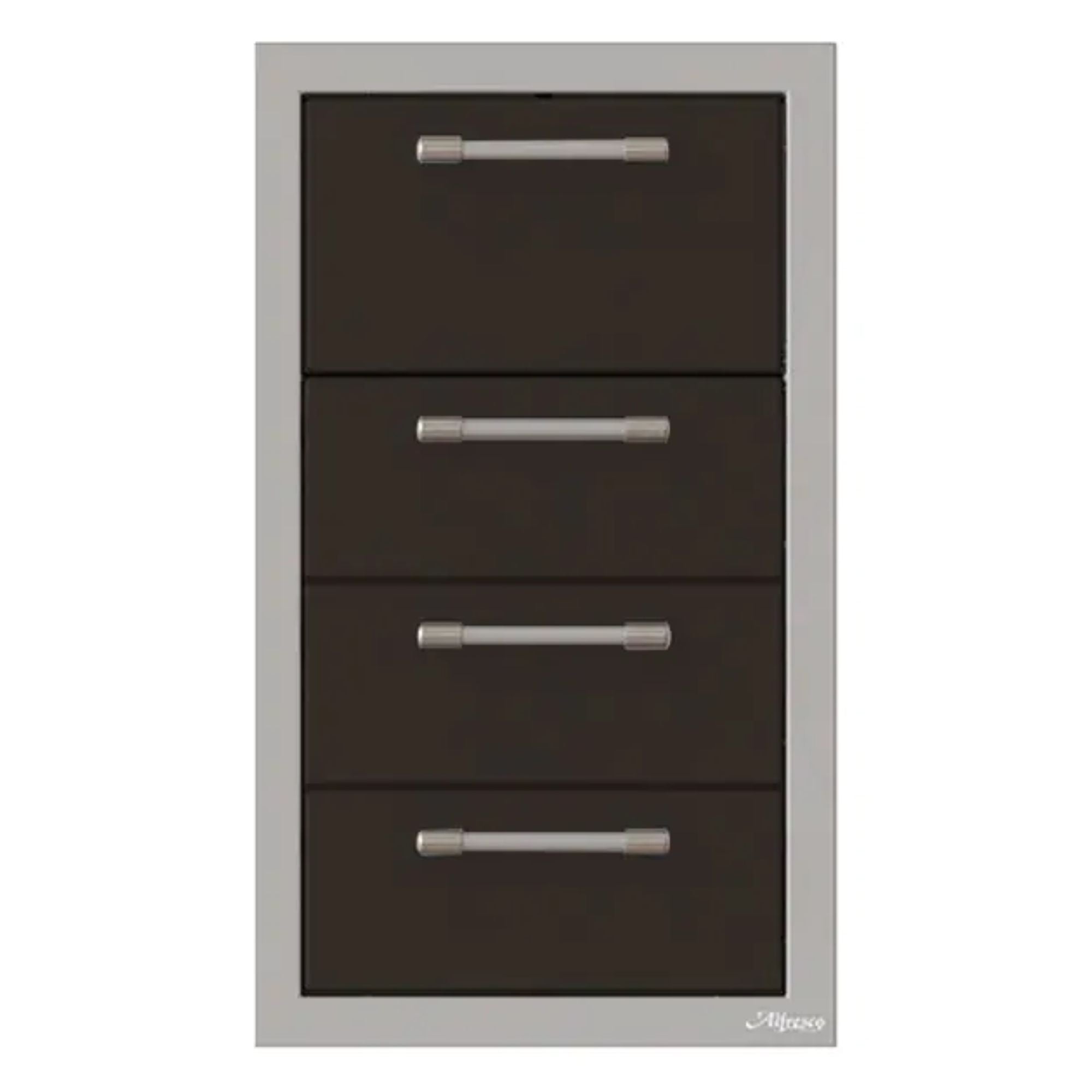 Alfresco 17-Inch Stainless Steel Triple Drawer & Paper Towel Holder Combo