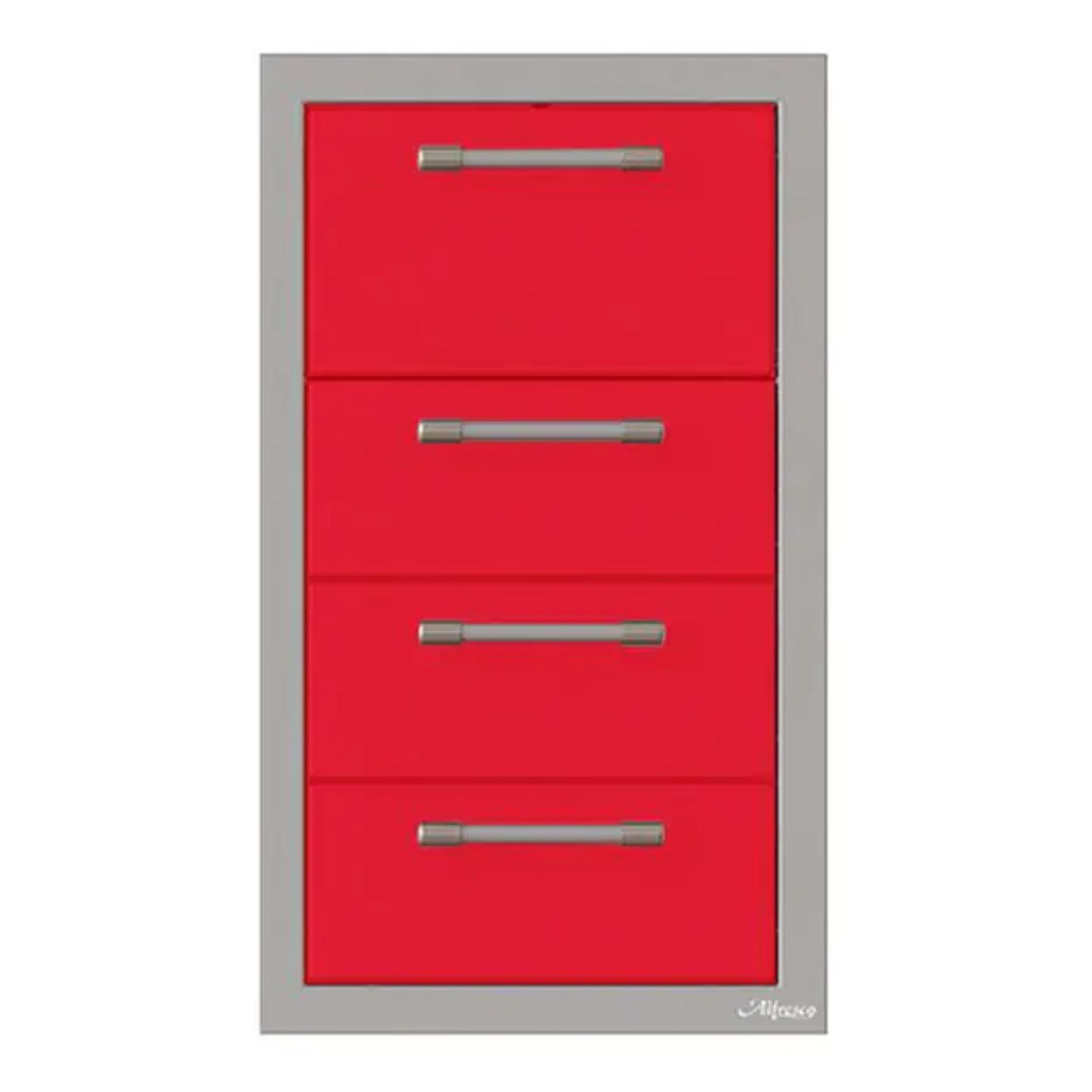 Alfresco 17-Inch Stainless Steel Triple Drawer & Paper Towel Holder Combo