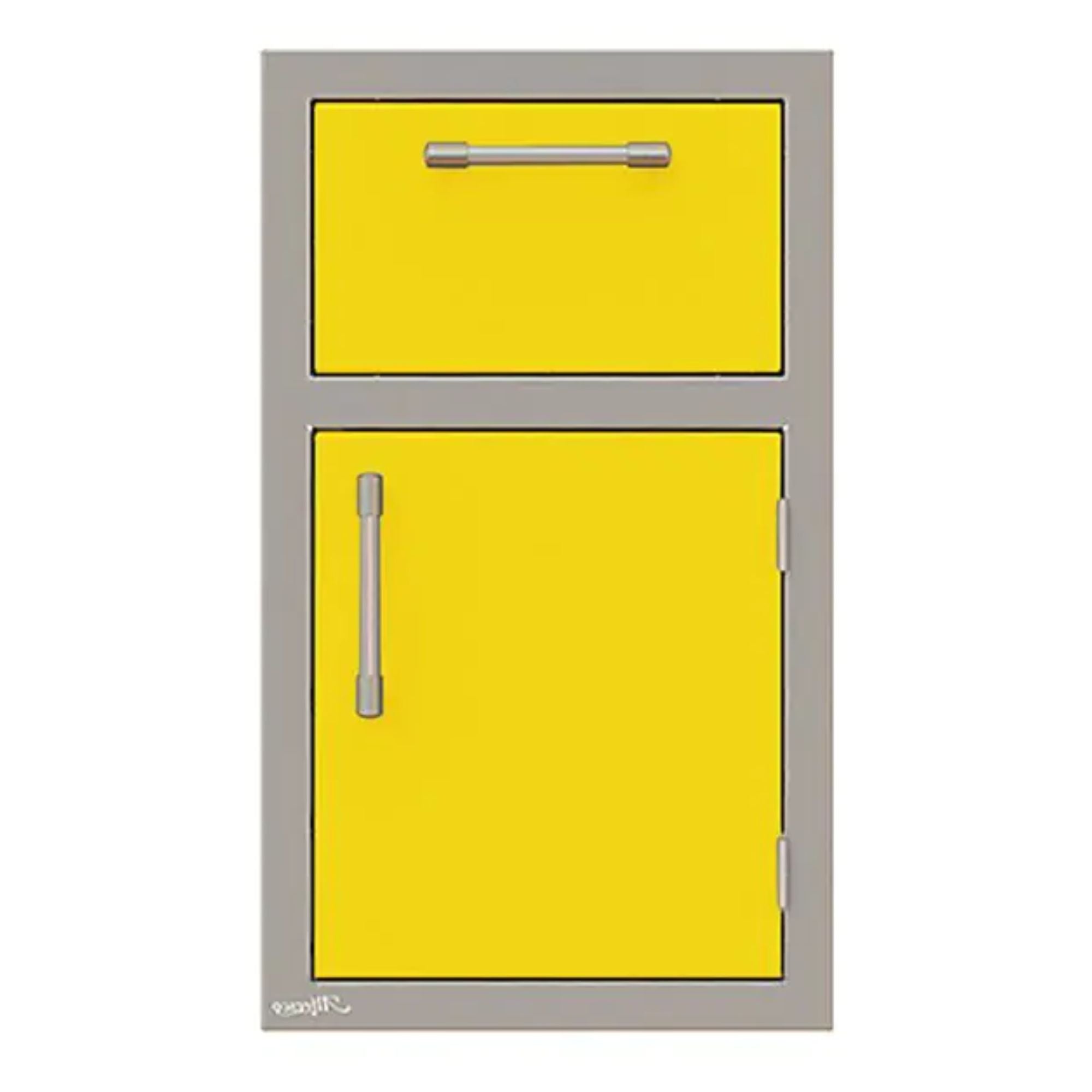 Alfresco 17-Inch Stainless Steel Right-Hinged Soft-Close Door & Drawer Combo
