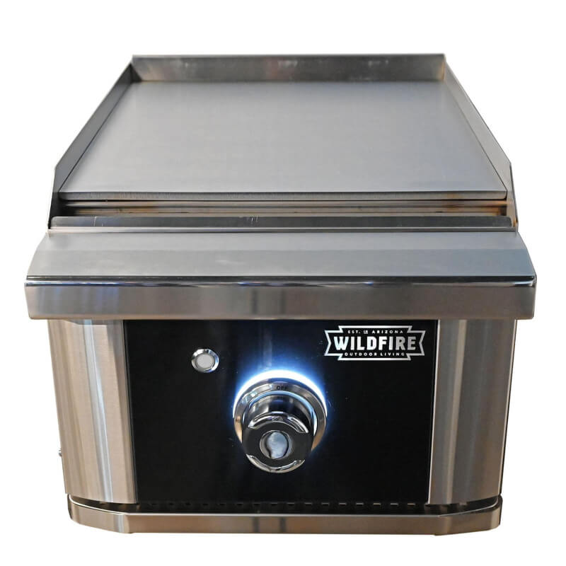 Wildfire Ranch Pro 15 Inch Black Stainless Steel Built-In Gas Griddle