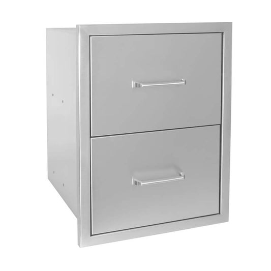 Wildfire 16 X 22 304 SS Double Drawer - WFDDW1622-SS