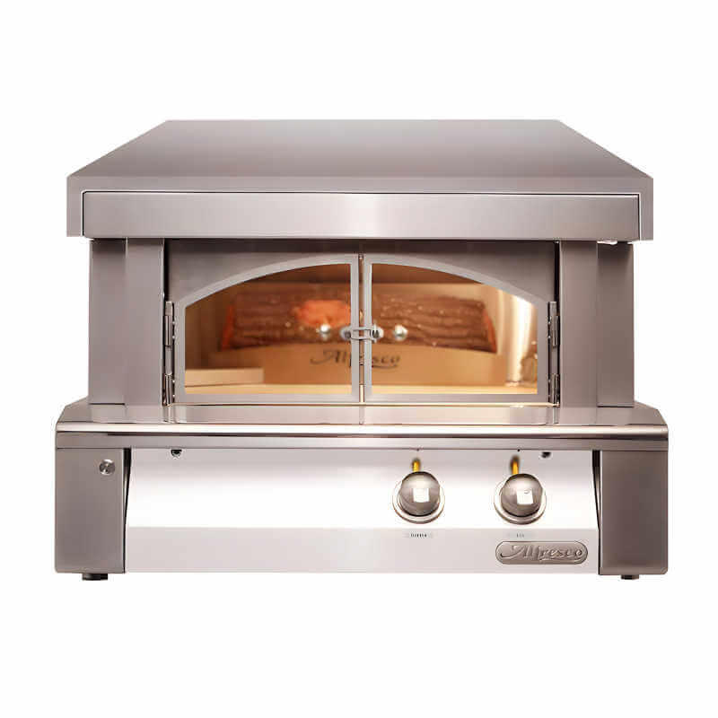 Alfresco 30-Inch Built-in Outdoor Pizza Oven Plus