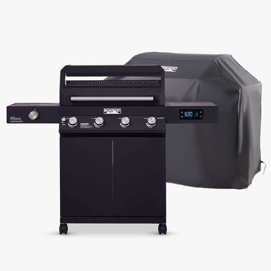 Monument Denali 425 | Black Smart Tech Propane Gas Grill