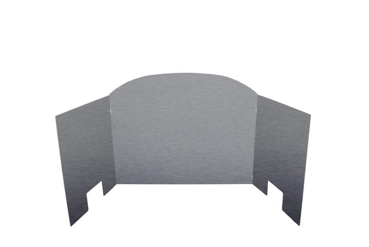 Real Fyre Three Panel Traditional Satin Stainless Fyreback