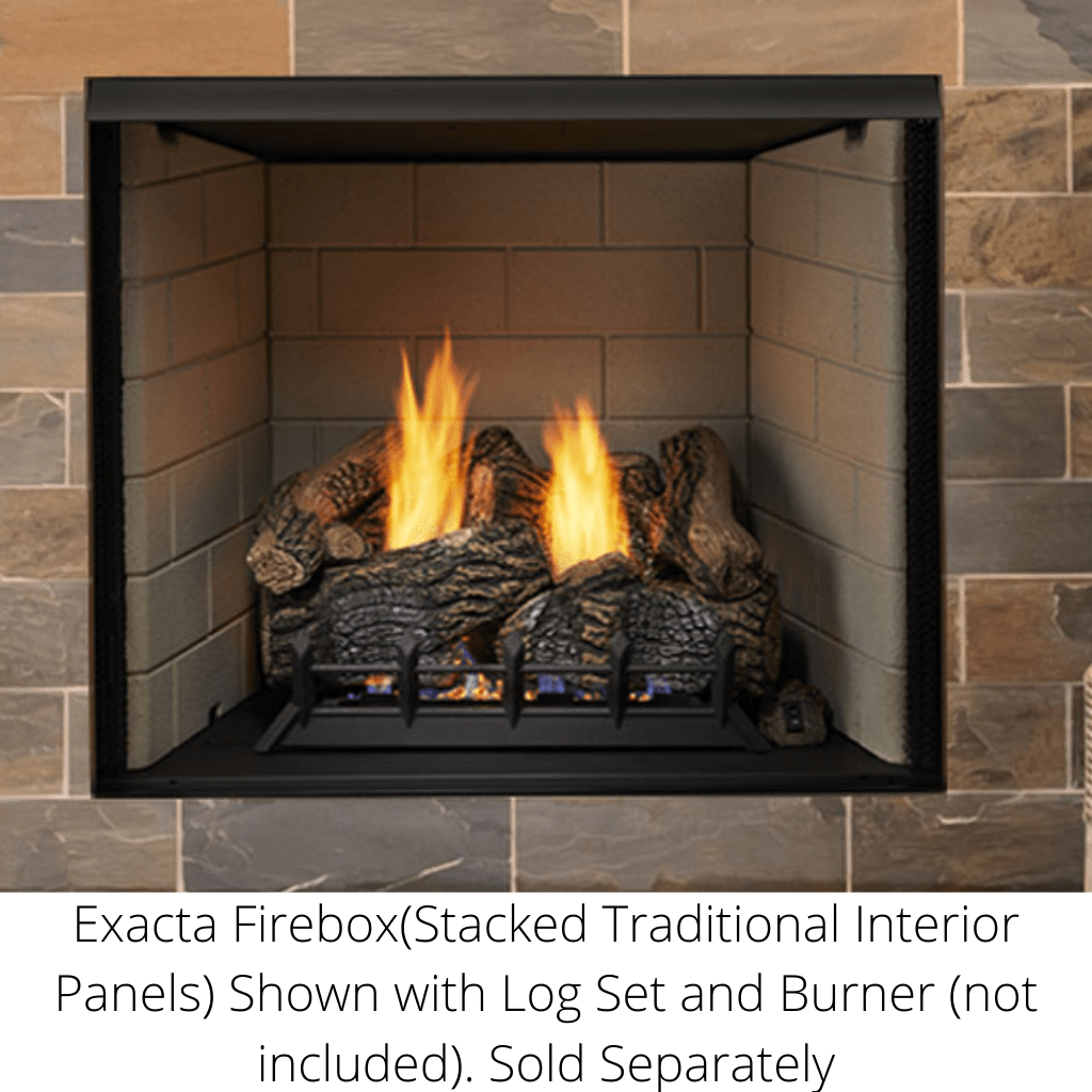 Monessen - 42" Exacta Vent Free Circulating Clean Face Firebox with Interior Panels