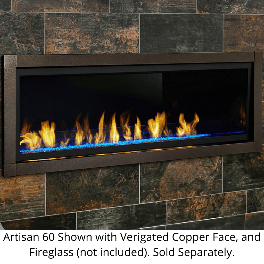 Monessen 60 Inch AVFL Artisan Ventless Linear Gas Fireplace with Intellifire Plus IPI Control