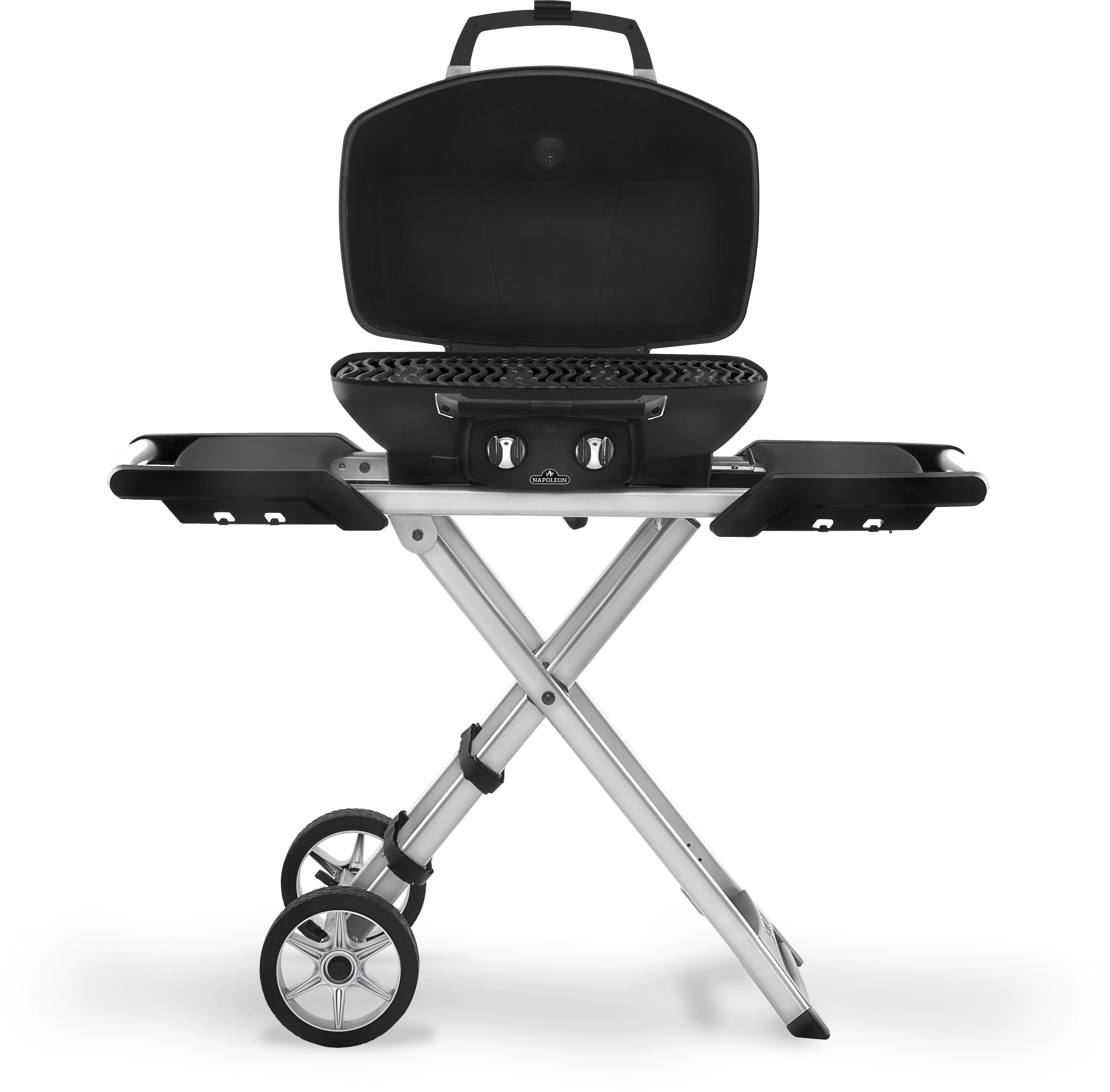 Napoleon TravelQ PRO 285X (BLACK) Portable Propane Gas Grill with Scissor Cart PRO285X-BK