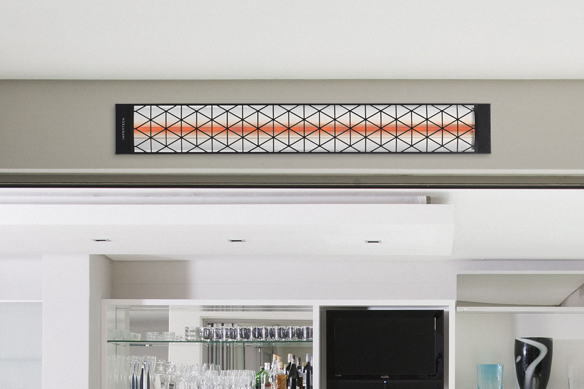 Infratech Motif Contemporary Fascia Kit for Single Element Heater | Black