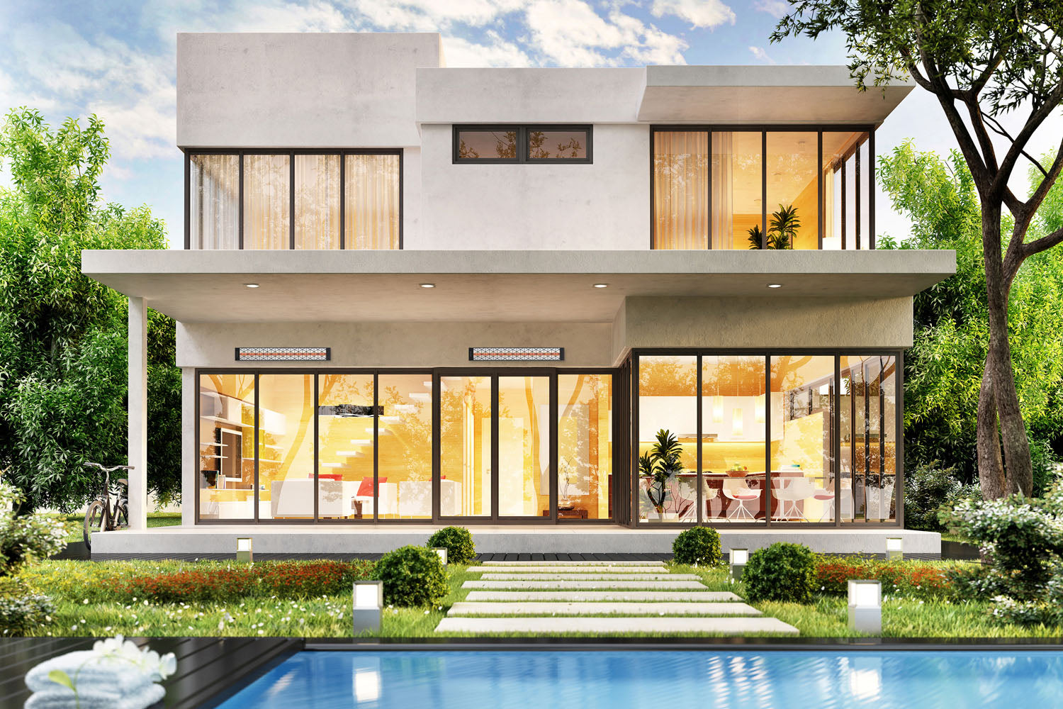 Infratech Motif Contemporary Fascia Kit for Single Element Heater | Black