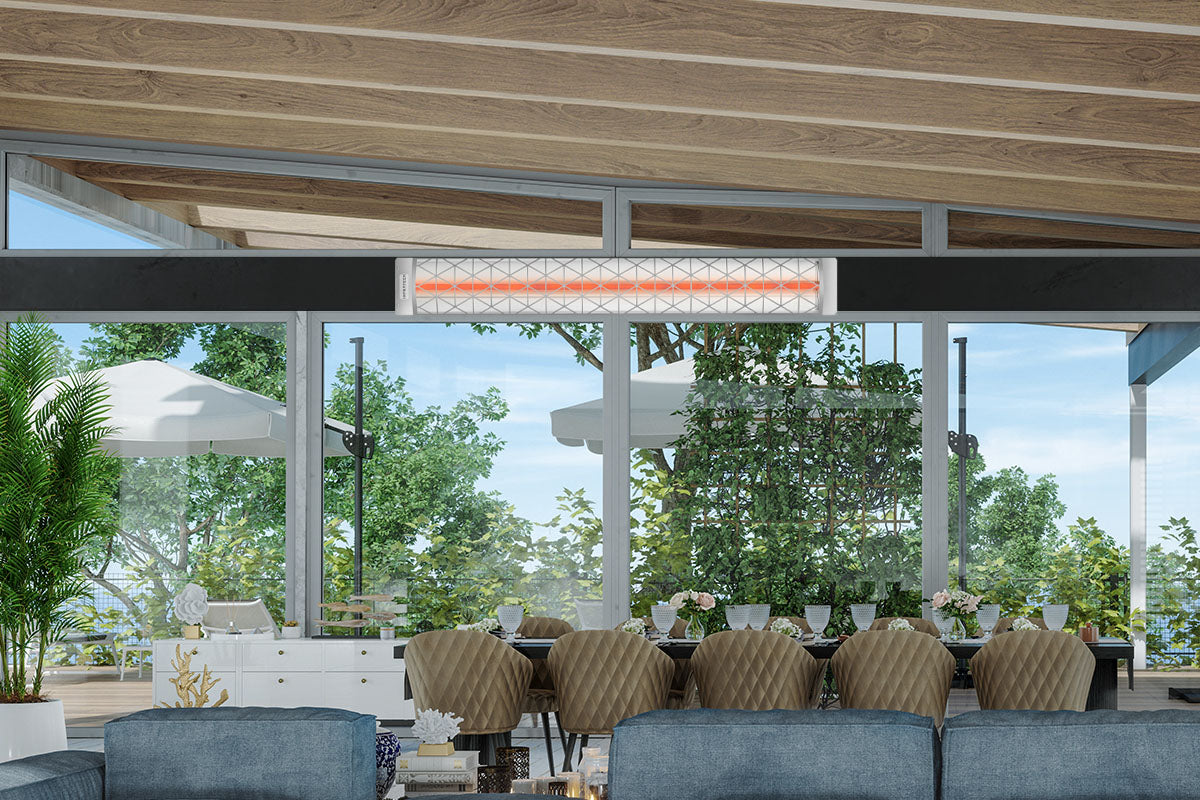 Infratech Motif Contemporary Fascia Kit for Single Element Heater | Stainless Steel