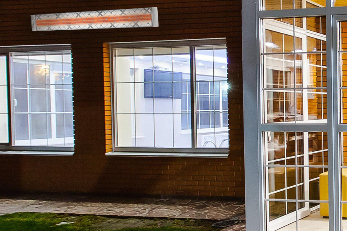 Infratech Motif Traditional Fascia Kit for Double Element Heater | Stainless Steel